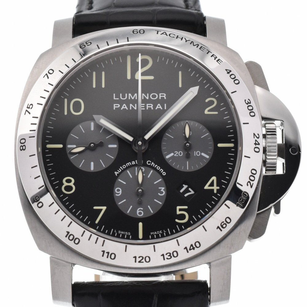  Panerai PANERAI PAM00162ru Minaux ru хронограф самозаводящиеся часы мужской прекрасный товар с коробкой Q#130117