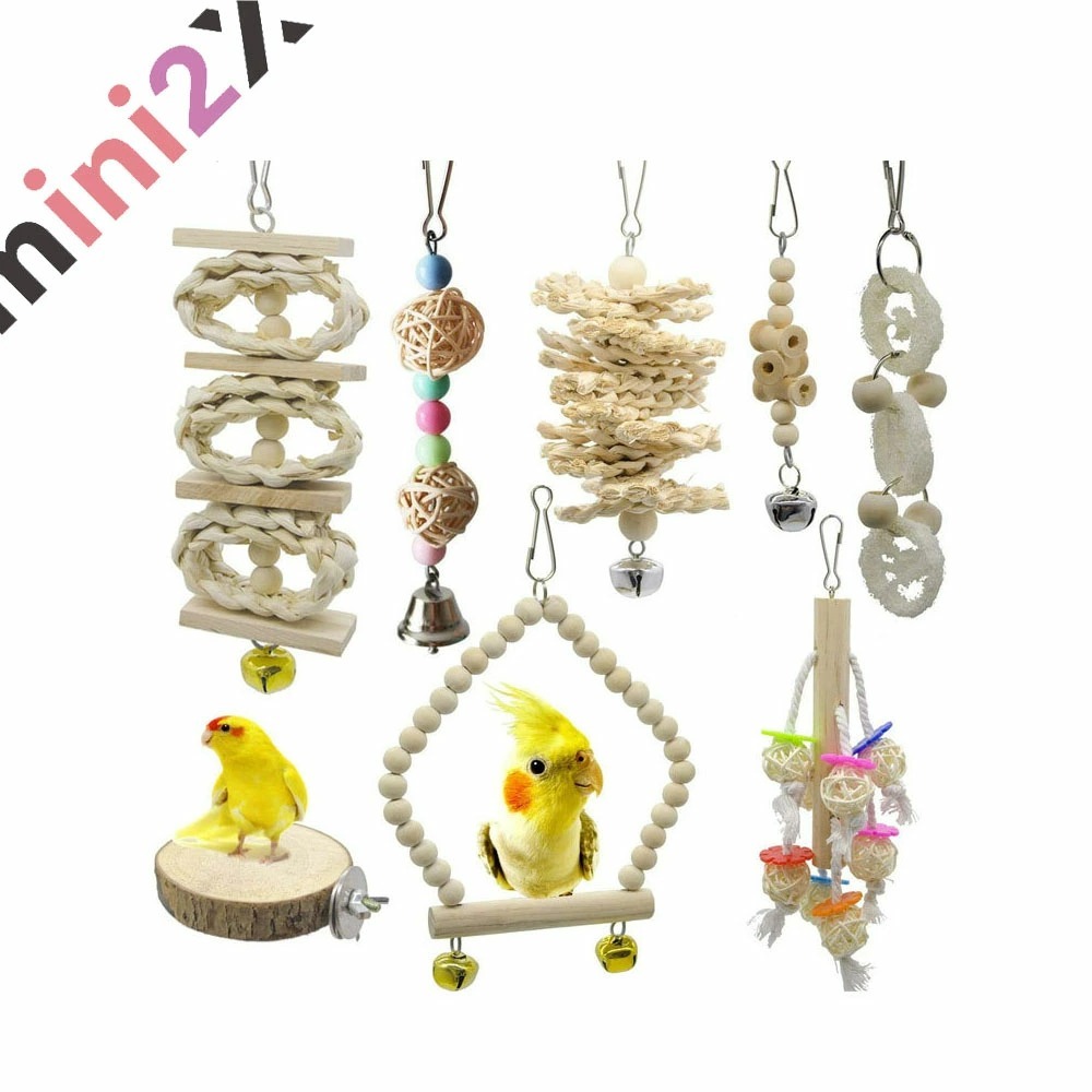  bird for toy bird toy 8 point set gnawing wood perch parakeet se regulation o turtle se regulation ko The klau Logo motion swing hanging weight lowering toy 