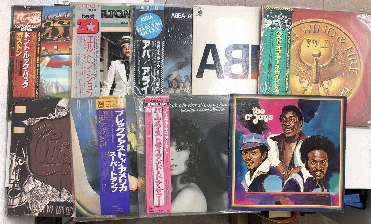 1円スタート★レコード 9枚 洋楽各種 アバ アースウインド＆ファイヤーなどの画像1