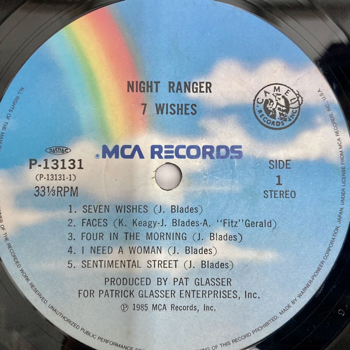 7 Wishes セヴン・ウイッシーズ / Night Ranger ナイト・レンジャー　セブン・ウィッシュィーズ【LP アナログ レコード】ウィッシーズ_画像3