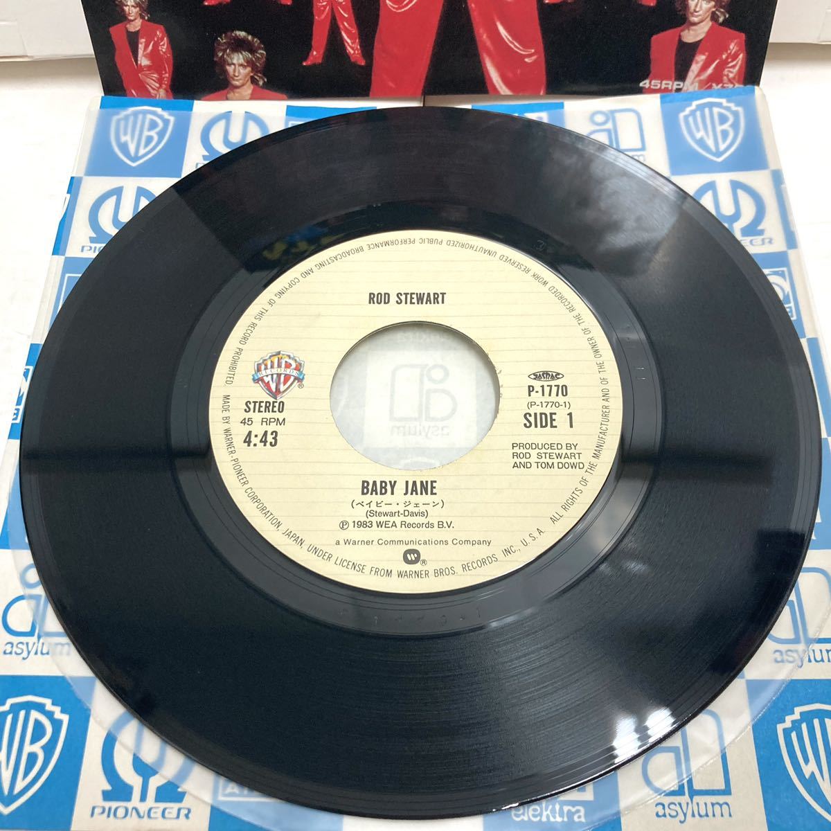 【応募ハガキ付き】Baby Jane ベイビー・ジェーン / Rod Stewart ロッド・スチュワート【EP アナログ レコード 】_画像2