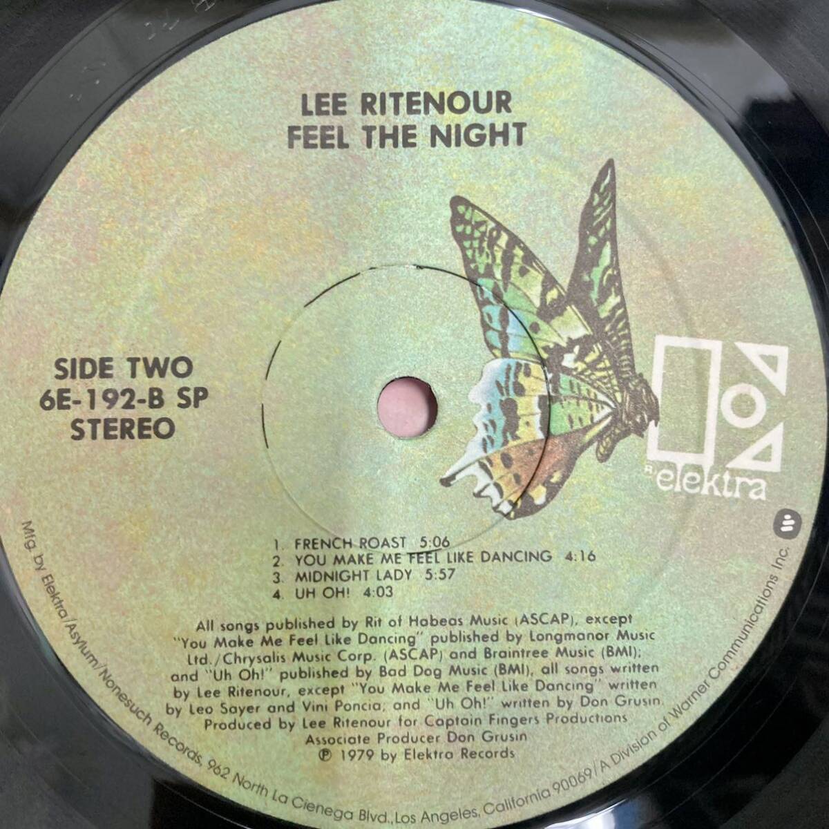 【シュリンク付きUS盤】Feel the Night 暗闇へとびだせ / Lee Ritenour リー・リトナー【LP アナログ レコード 】ジャズ フュージョン jazzの画像5
