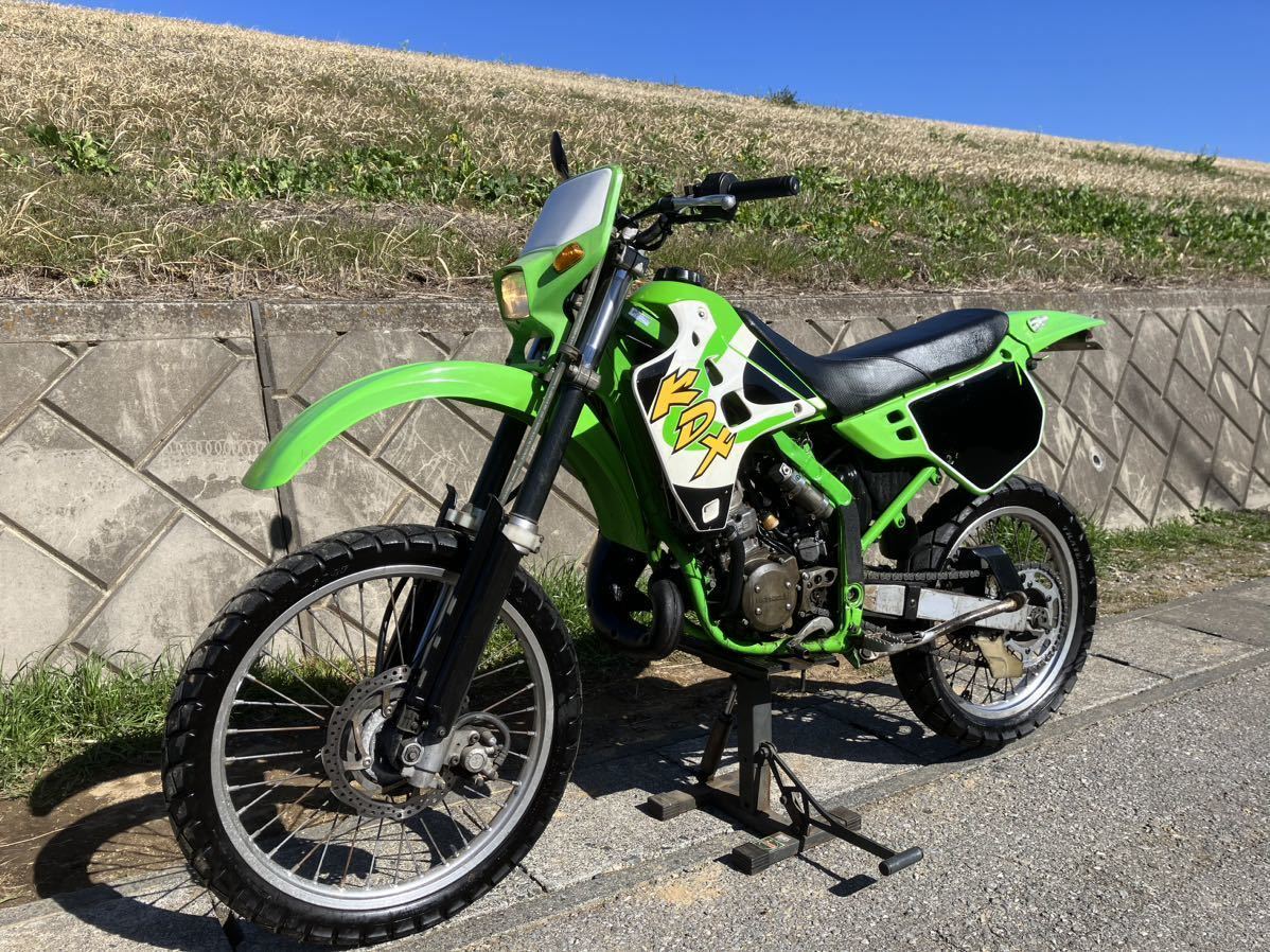 KDX125SR A8 最終型　Kawasaki ２スト　キャブレター　エンジンオーバーホール済_画像4