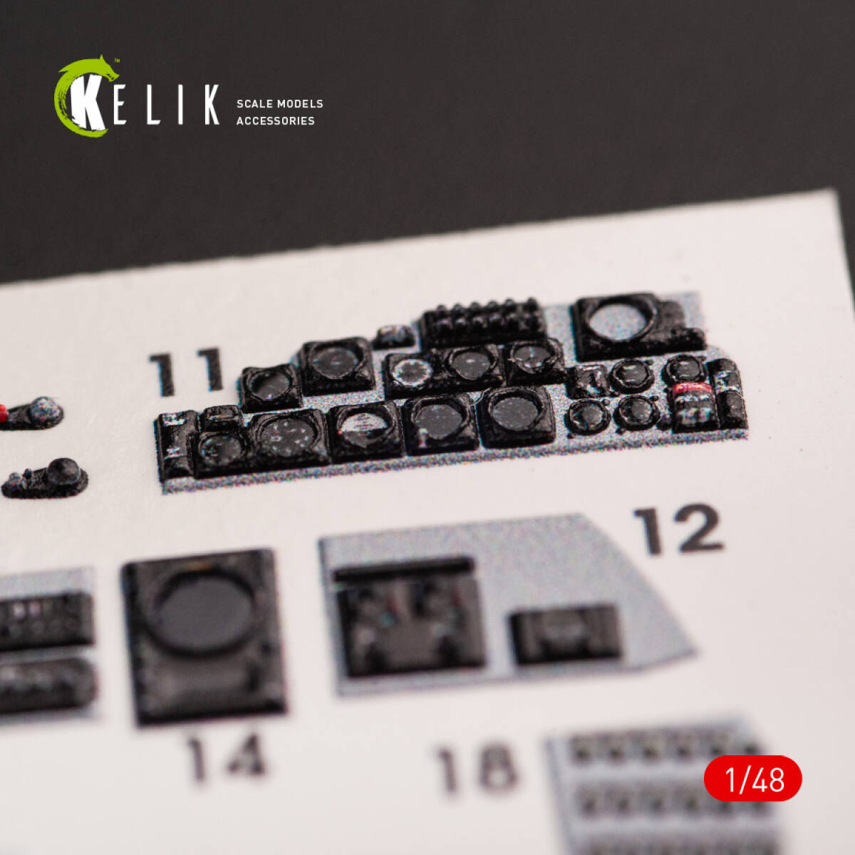 ◆◇KELIK【K48070】1/48 F-4EファントムII 内装3Dデカール(モンモデル用)◇◆　_画像5