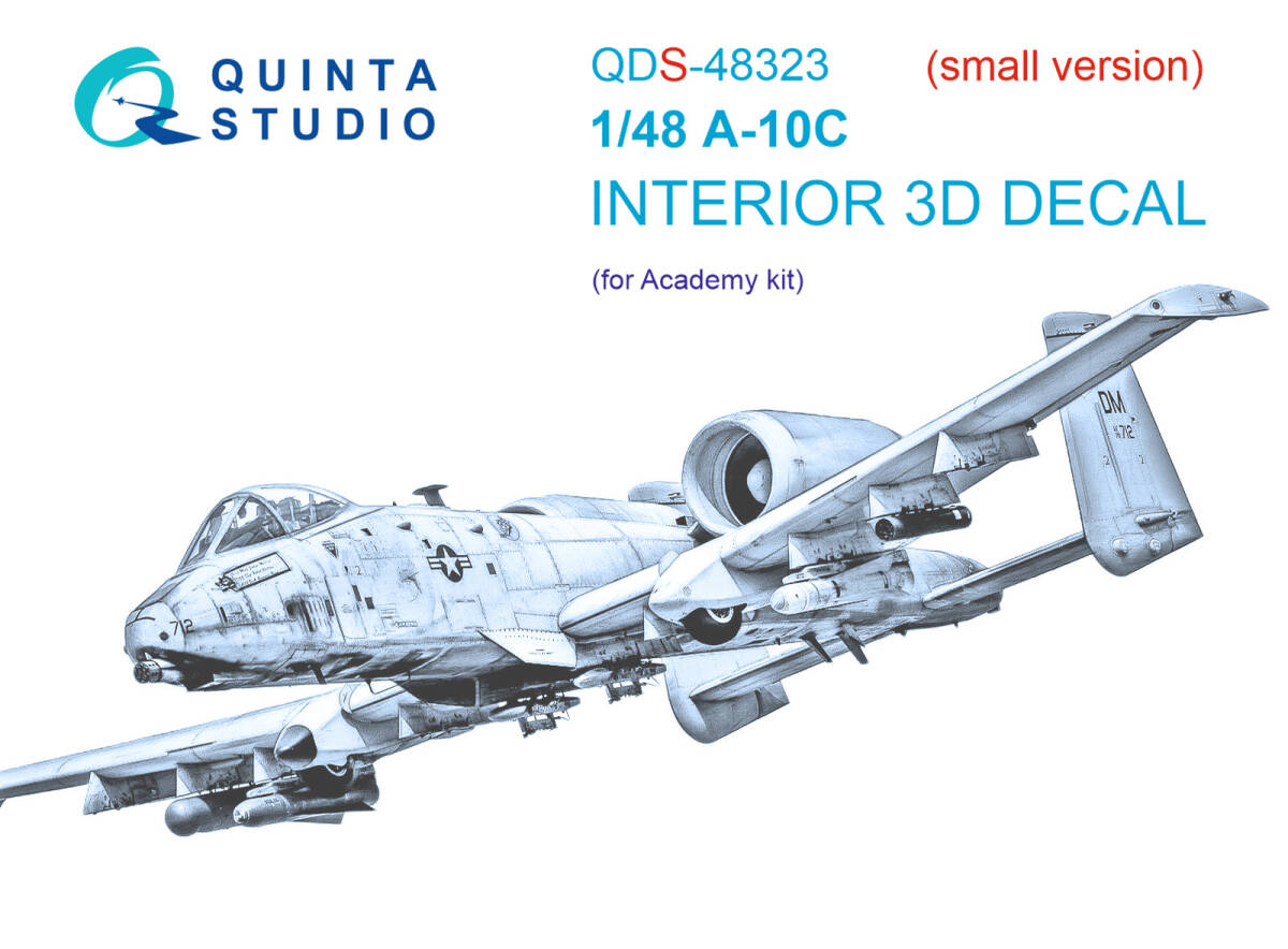 ◆◇Quinta Studio【QDS48323】1/48 A-10CサンダーボルトⅡ 内装3Dデカール(アカデミー用)◇◆　_画像1