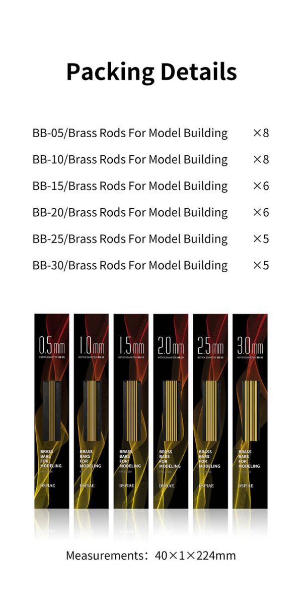 ◆◇DSPIAE【BB-20】模型用真鍮棒2.0mm X 200mm (6本入り)◇◆_画像6