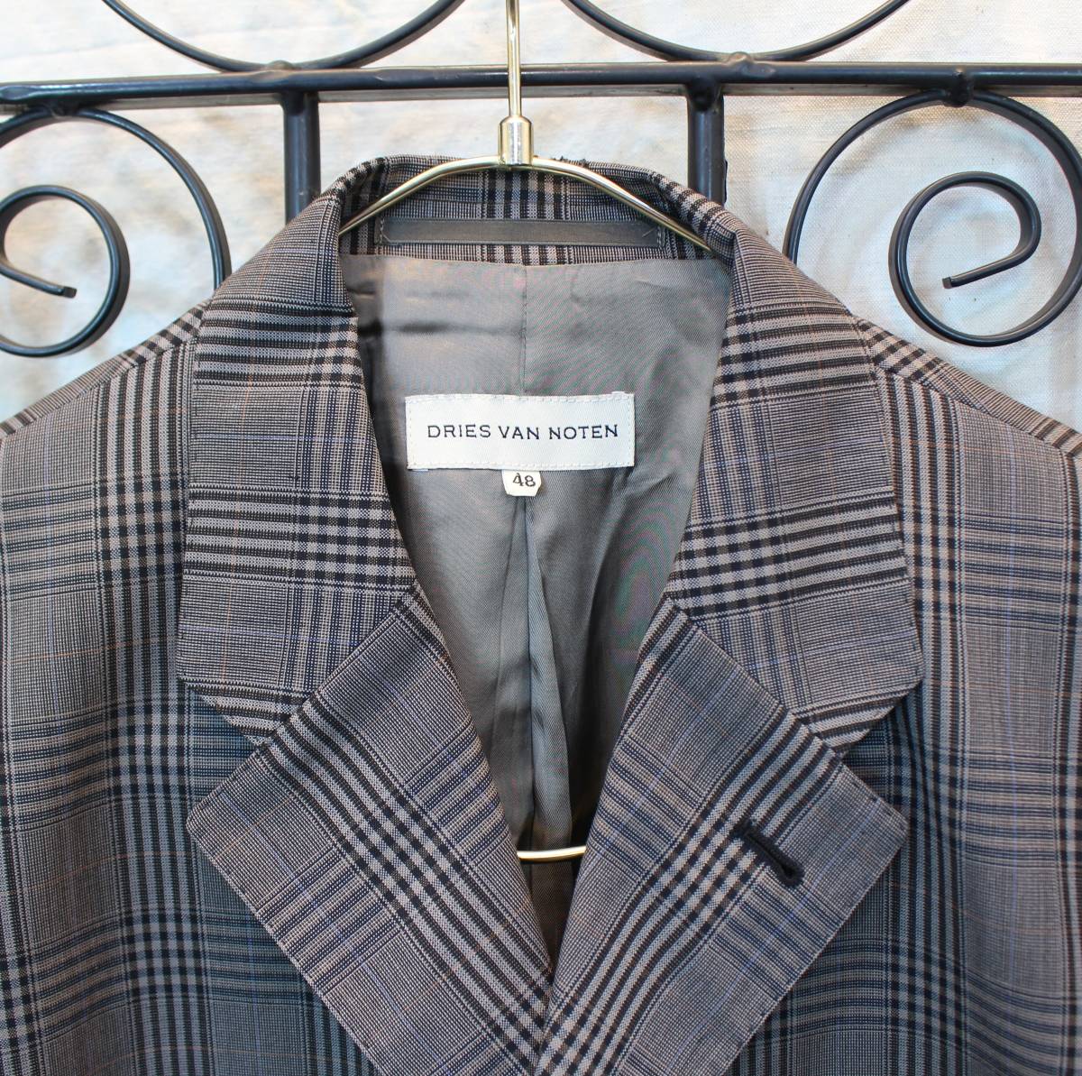 当店限定販売 18AW DRIES VAN NOTEN Western Check JKT growthcenter