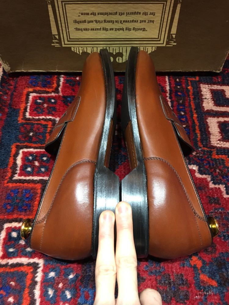 COLE HAAN デッドストック60‘s～70’sヴィンテージコールハーンインペリアルグレードレザーコインローファー_画像6