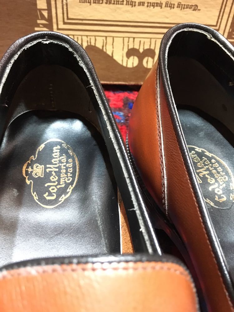 COLE HAAN デッドストック60‘s～70’sヴィンテージコールハーンインペリアルグレードレザーコインローファー_画像9