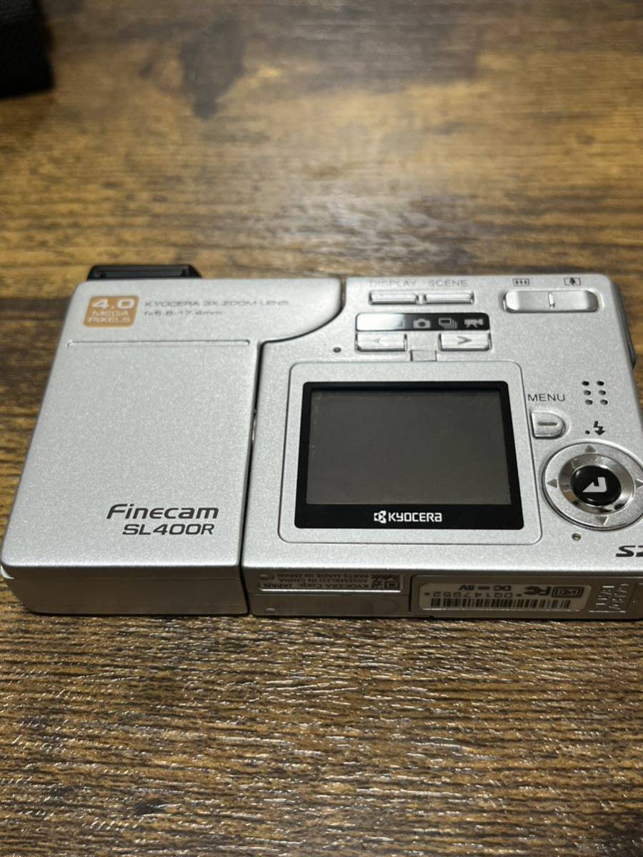 動作未確認 KYOCERA 京セラ 3X ZOOM LENS Finecam SL400R コンパクトデジタルカメラ カメラ デジカメ　ジャンク_画像5