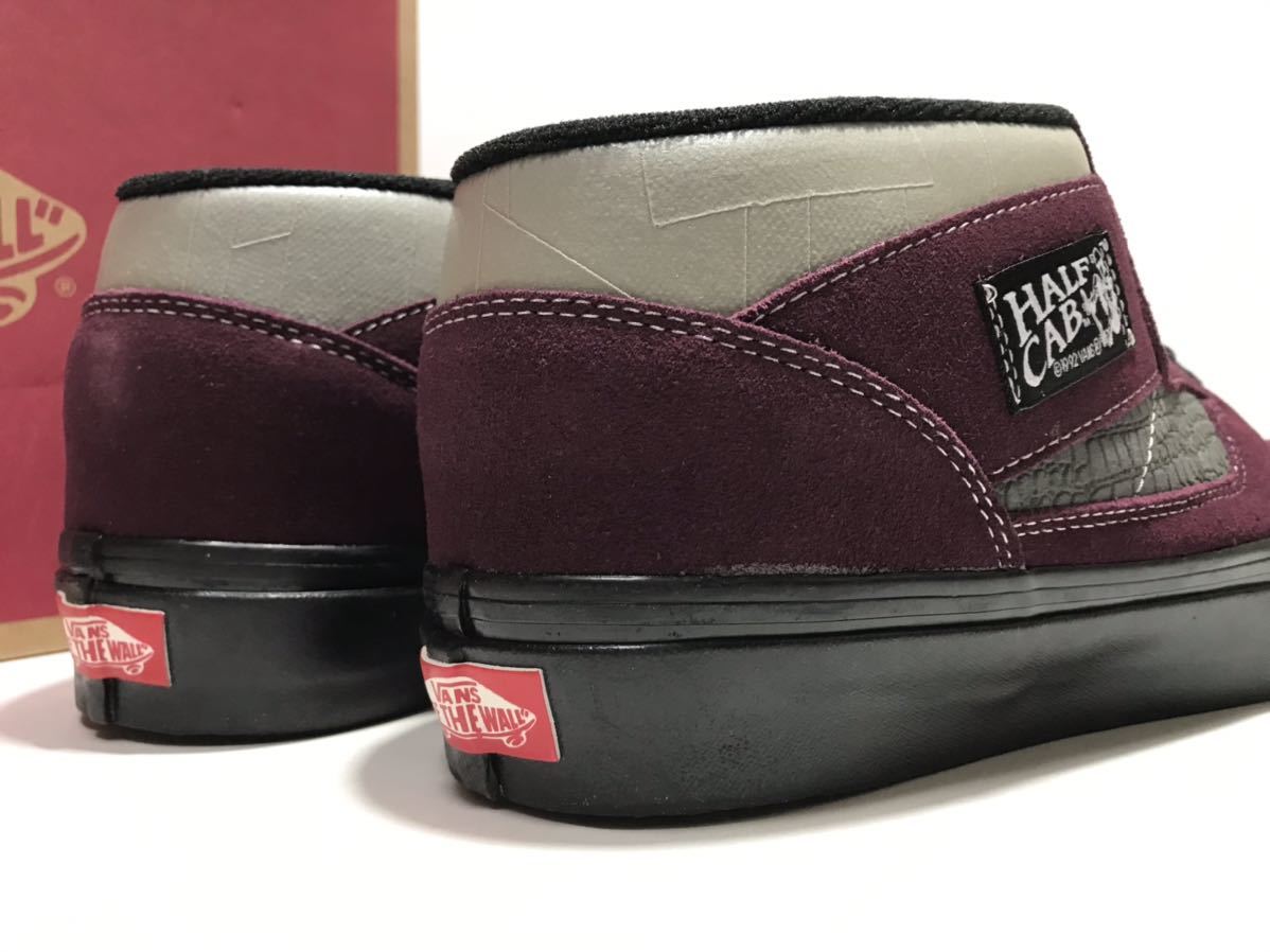 未使用!! VANS バンズ HALF CAB 33DX Brick ハーフキャブ バーガンディ x 黒 28.5cm US 10.5 箱付き style 33 アナハイム ファクトリー_画像7