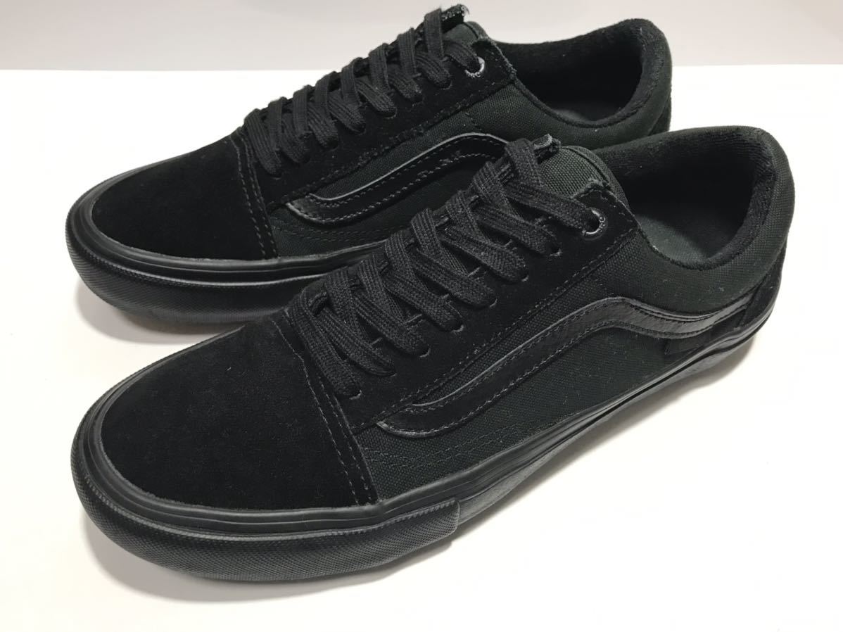 即決!! VANS バンズ OLD SKOOL PRO BLACK OUT オールドスクール プロ ブラックアウト 黒 us 8.0 / 26.0cm スケート スニーカーの画像2