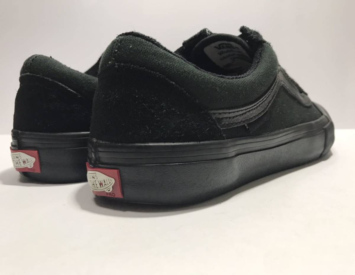 即決!! VANS バンズ OLD SKOOL PRO BLACK OUT オールドスクール プロ ブラックアウト 黒 us 8.0 / 26.0cm スケート スニーカーの画像7