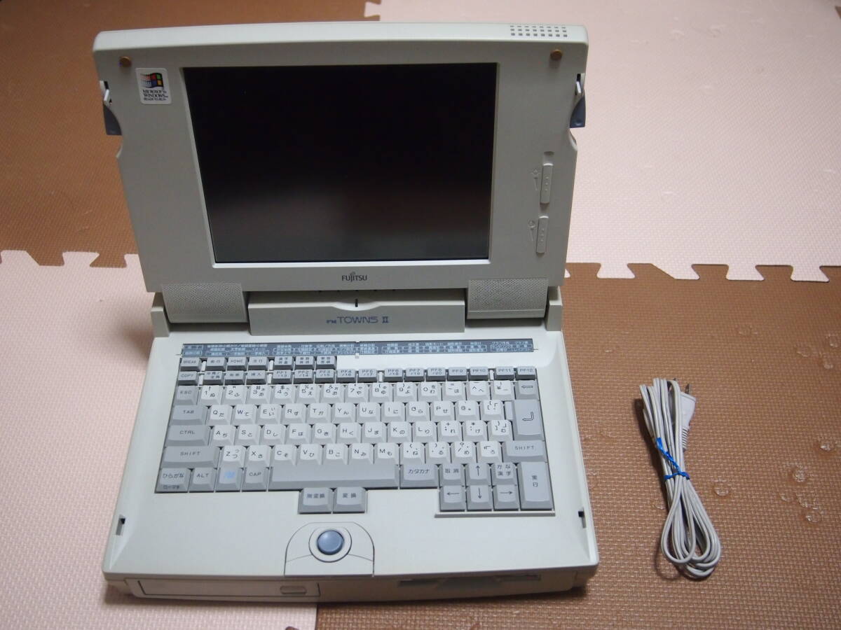 1円スタート FM TOWNS II 本体 SN model ノートパソコン FM 1円スタート FM TOWNS II 本体 SN model ノートパソコン FM