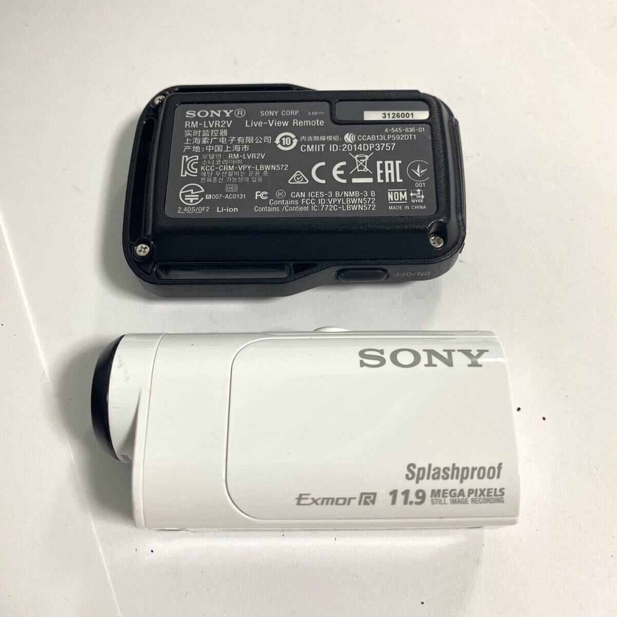 SONY ソニー Action Cam Mini HDR-AZ1 アクションカム RM-LVR2V カメラ 付属品多数 現状品 ジャンク m-032238-79の画像6