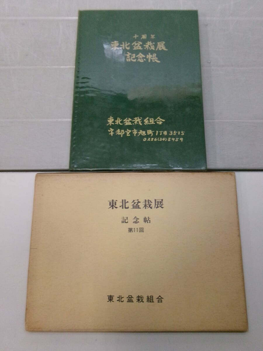 L2356ま　秋雅展 小品盆栽席飾集3冊＋東北盆栽展2冊　たわみ、シミ有_画像3