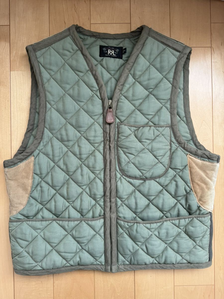 RRL QUILTED HUNTING VEST M キルティング ベスト の画像1