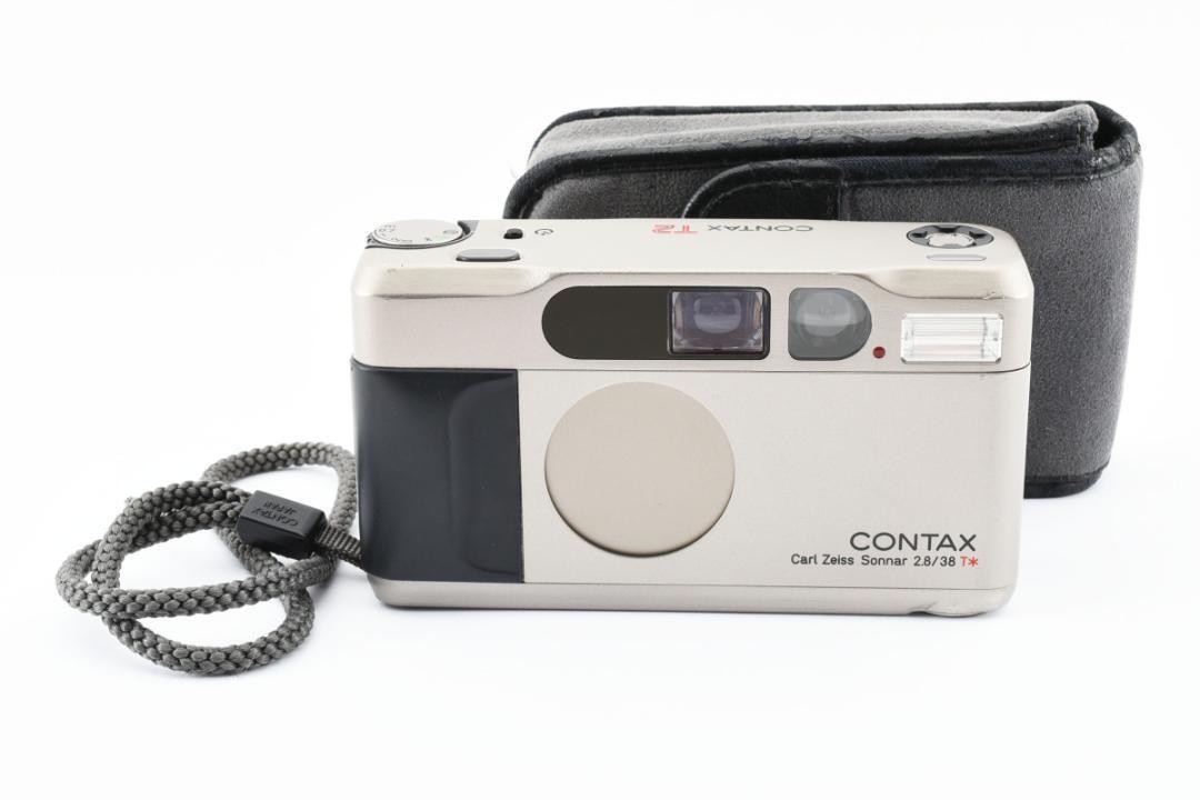 【95】美品 CONTAX コンタックス T2 Carl Zeiss カールツァイス チタン コンパクトフィルムカメラ_画像1