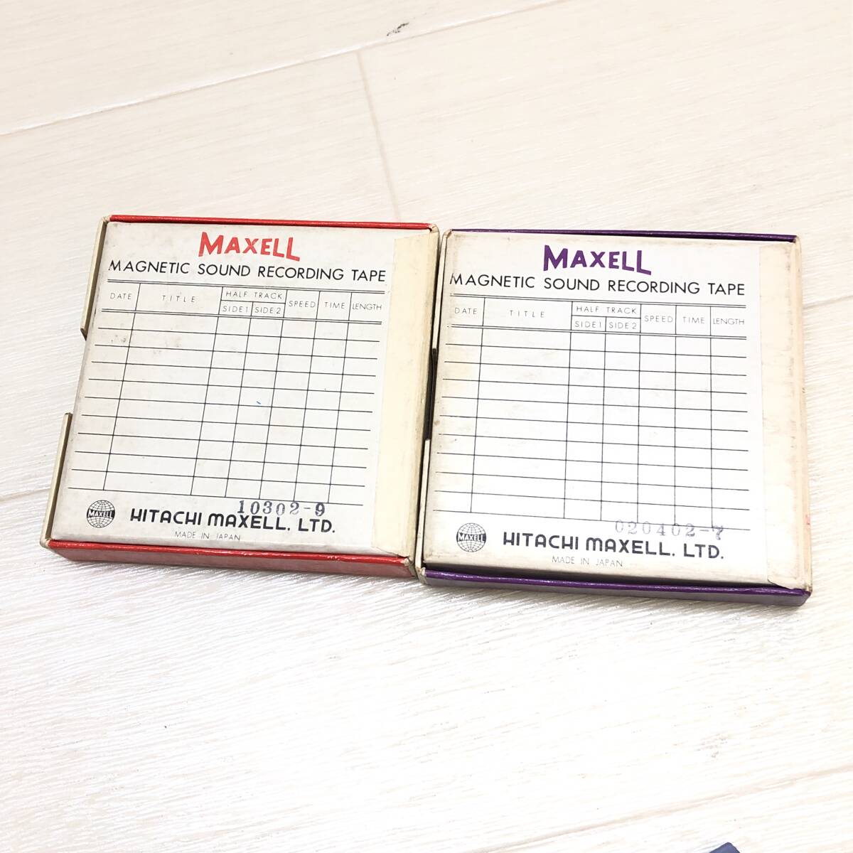 ♪MAXELL マクセル 録音テープ オープンリールテープ 4点セット A50-3 E25-3 動作未確認 現状品♪K23000の画像6