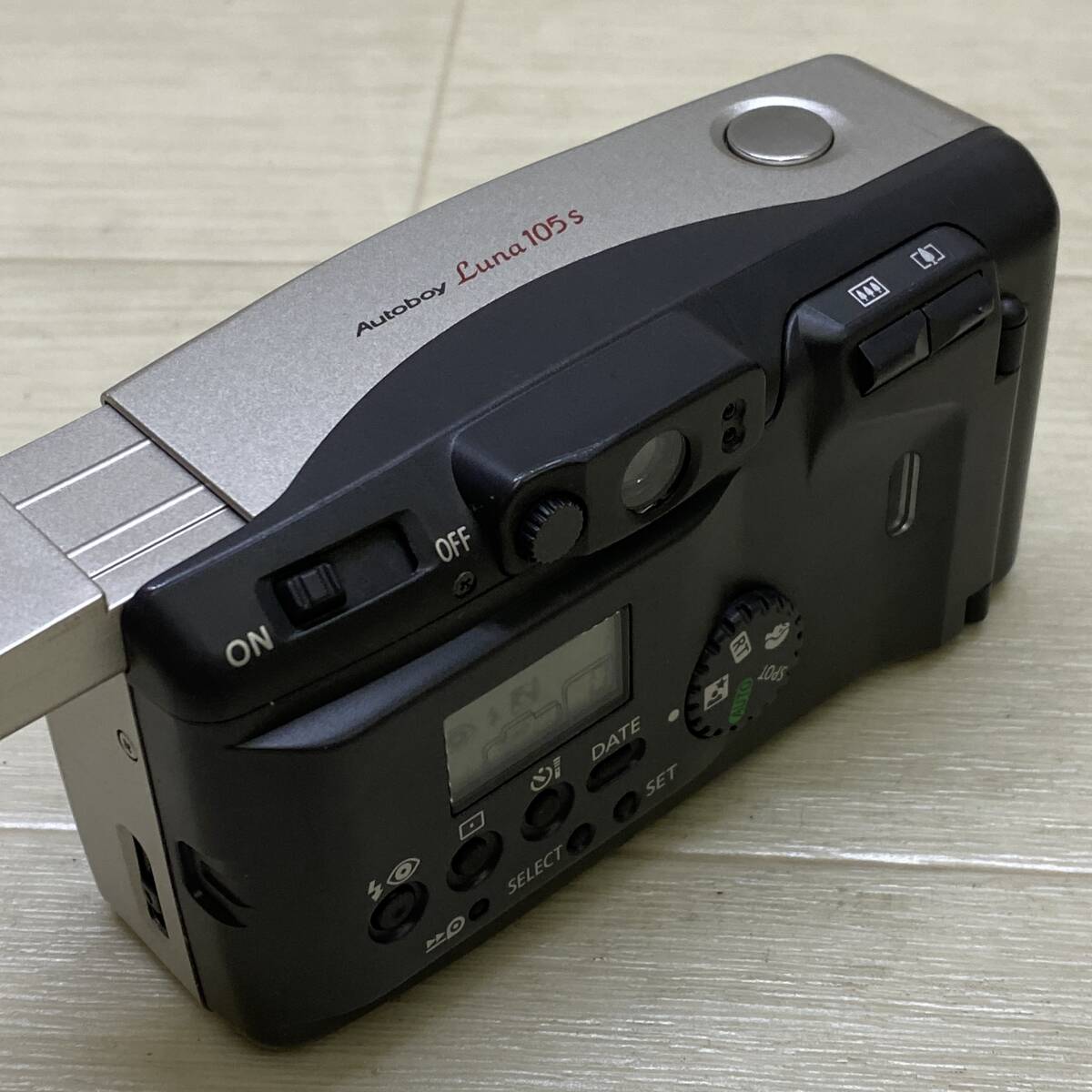 ▲ Canon キャノン コンパクトフィルムカメラ Autoboy Luna105s AiAF フラッシュ確認 動作未確認 現状品 ▲ R13199_画像3