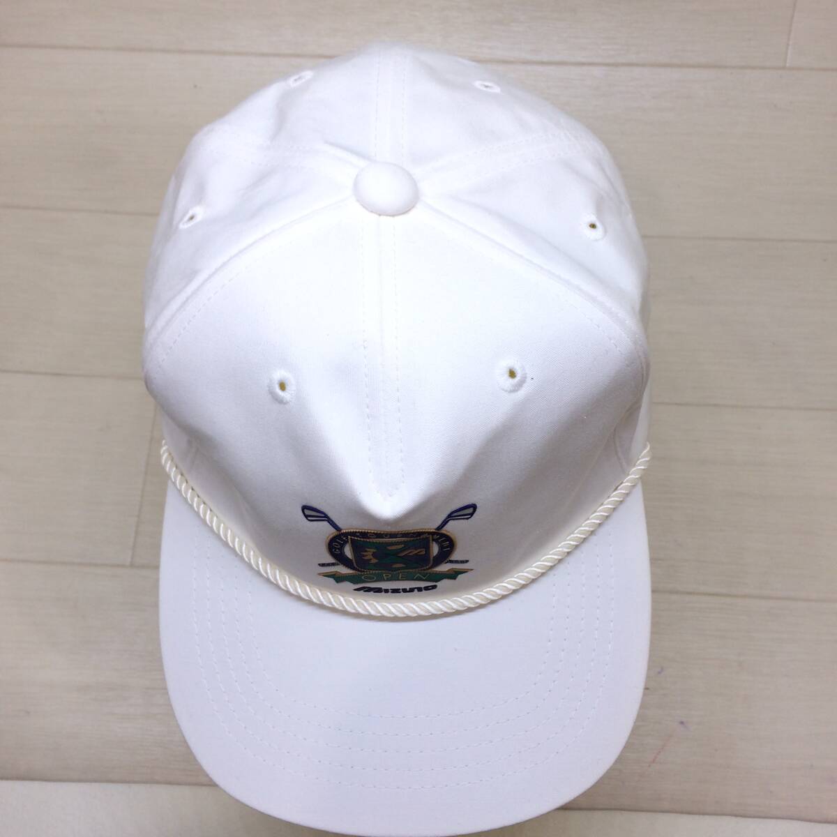 *MIZUNO Mizuno Golf cap hat L size made in Japan sport men's anti-bacterial deodorization waterproof tag attaching fashion accessories present condition goods *G80961