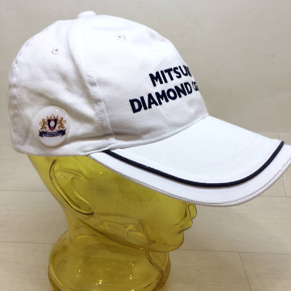 ☆ダンロップスポーツ ゴルフキャップ 帽子 フリーサイズ DIAMOND CUP GOLF スポーツ メンズ ファッション 小物 汚れ有 現状品☆G80972の画像3