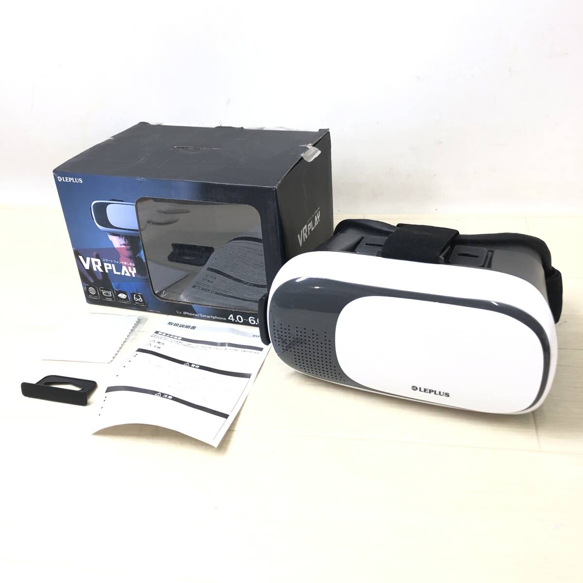 ♪MSソリューションズ LEPLUS VR PLAY スマートフォンで楽しめる VRゴーグル 動作未確認 ジャンク品♪C23124_画像1