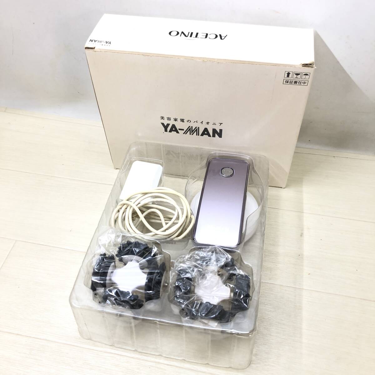 ★YA-MAN ヤーマン アセチノメガシェイプ IB-24 美顔器 美容器具 美容 エステ 健康器具 一部動作確認済み 中古品★C01666の画像1