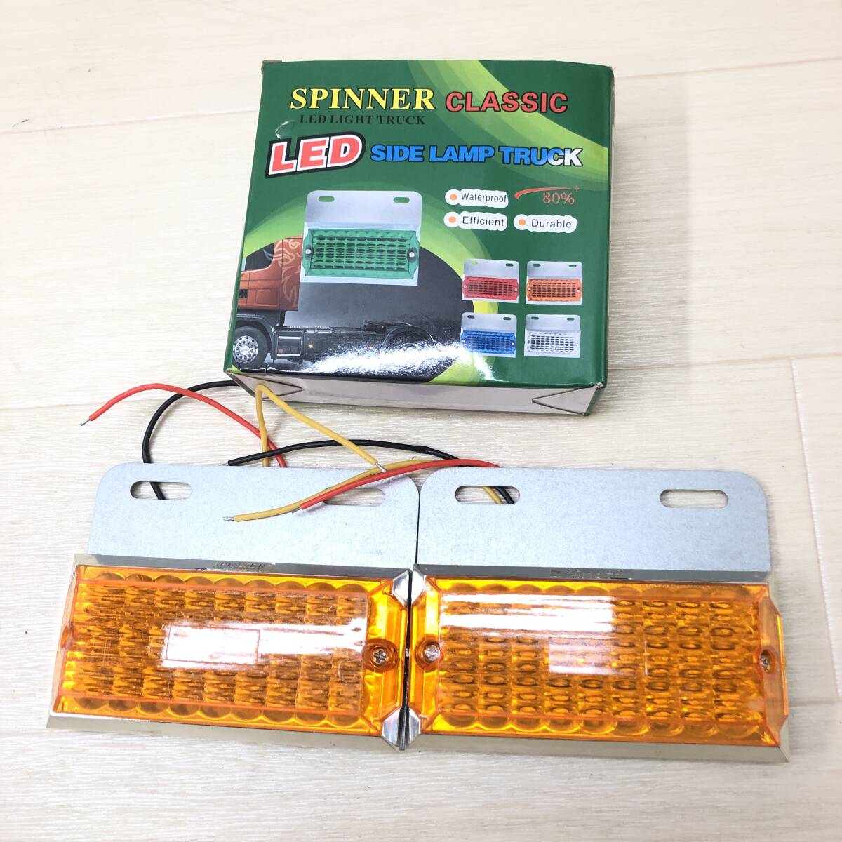 ♪未使用品 SPINNER CLASSIC LEDサイドランプトラック KY-814 24V イエロー ホワイト 10点セット ランプ トラック ライト 現状品♪H23297_画像2