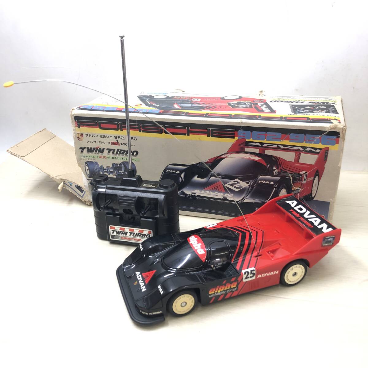 !BANDAI Bandai radio-controller Advan Porsche 962/956 TWIN BIRD 1/20 RC radio-controller hobby toy that time thing operation goods secondhand goods!C23304