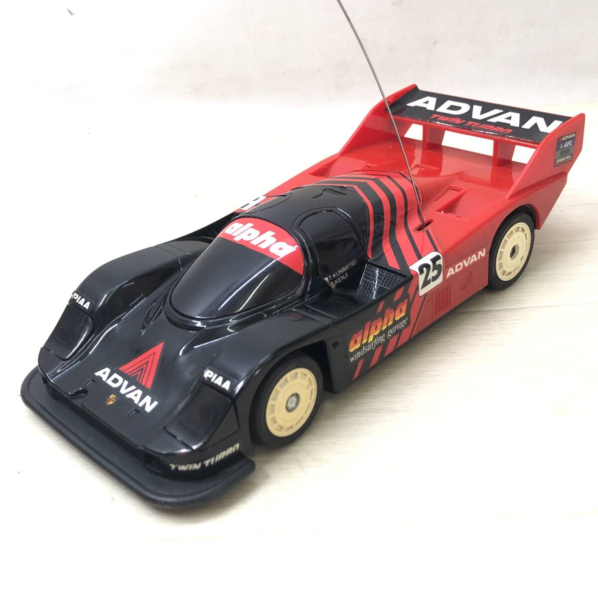 ♪BANDAI バンダイ ラジコン アドバン ポルシェ 962/956 TWIN BIRD 1/20 RCラジコン ホビー 玩具 当時物 動作品 中古品♪C23304の画像2