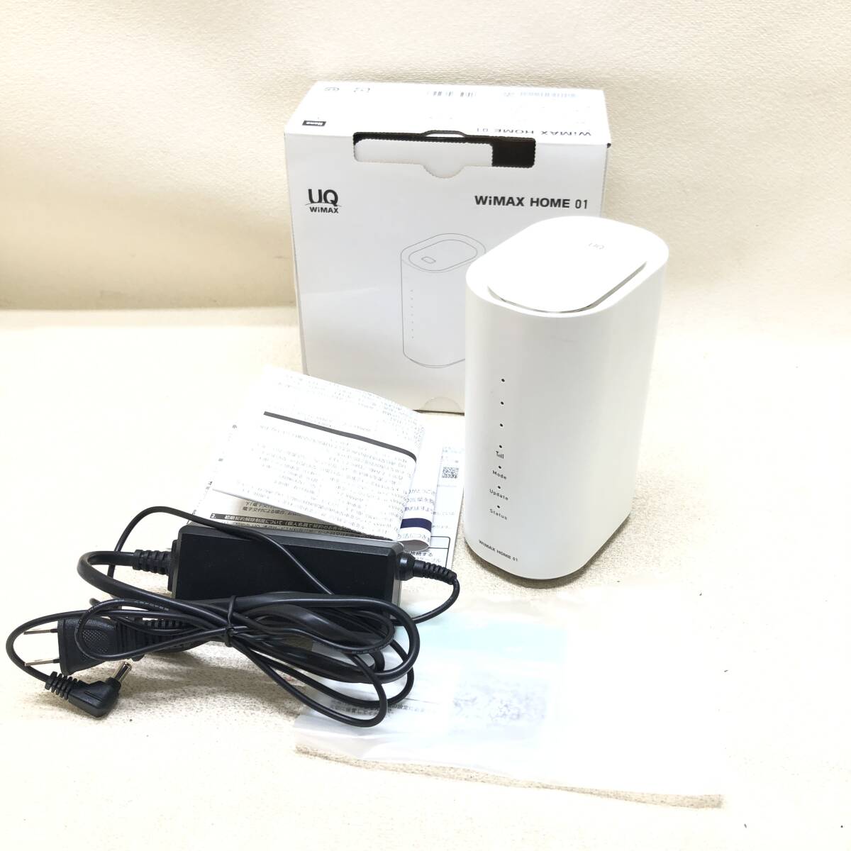 ★KDDI UQ WiMAX HOME 01 NAS31 Wi-Fi ルーター ホームルーター インターネット 通信機器 一部動作確認済み 中古品★R01697_画像1