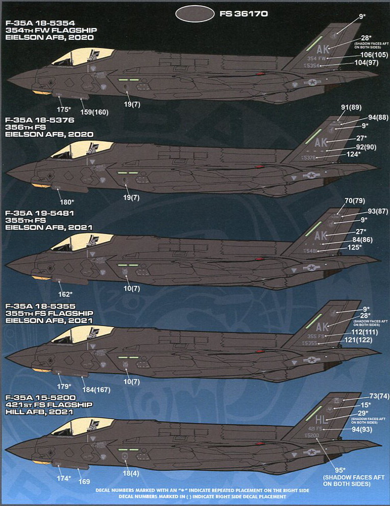 1/72 ファーボールデカール　F-35A ライトニングⅡ 空軍型_画像2