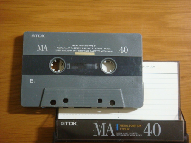カセットテープ　TDK MA 40　メタルポジション　中古　Type Ⅳ METAL Position Audio Cassette_画像4