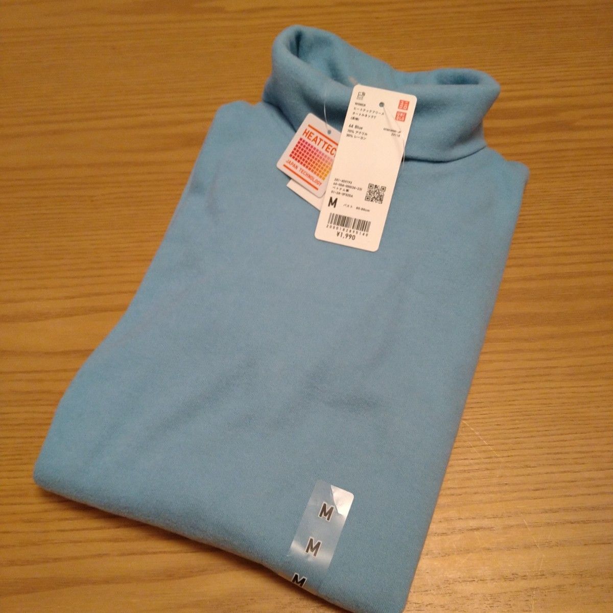 ユニクロ UNIQLO ヒートテック フリースタートルネック Tシャツ Mサイズ 長袖