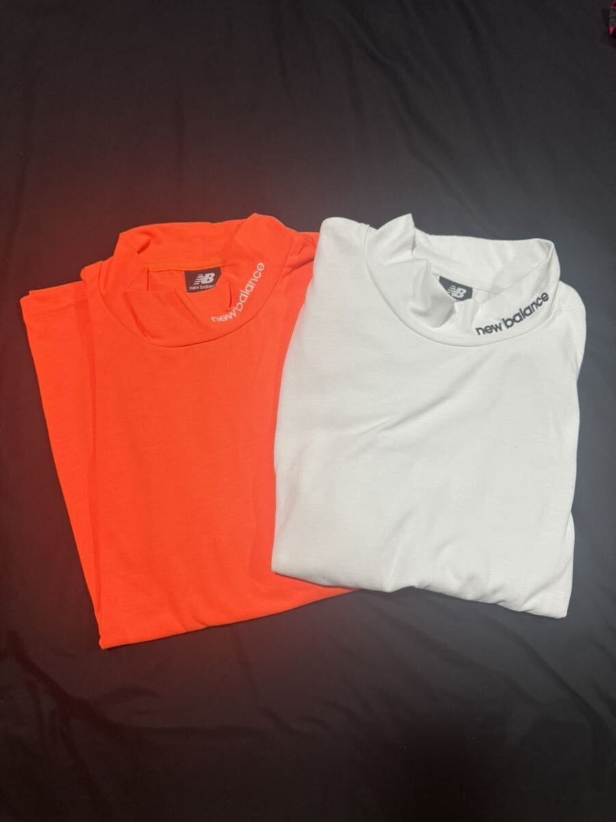 new balance ニューバランス　モックネック Tシャツ　2枚セット　ゴルフ　表記サイズＬ_画像1