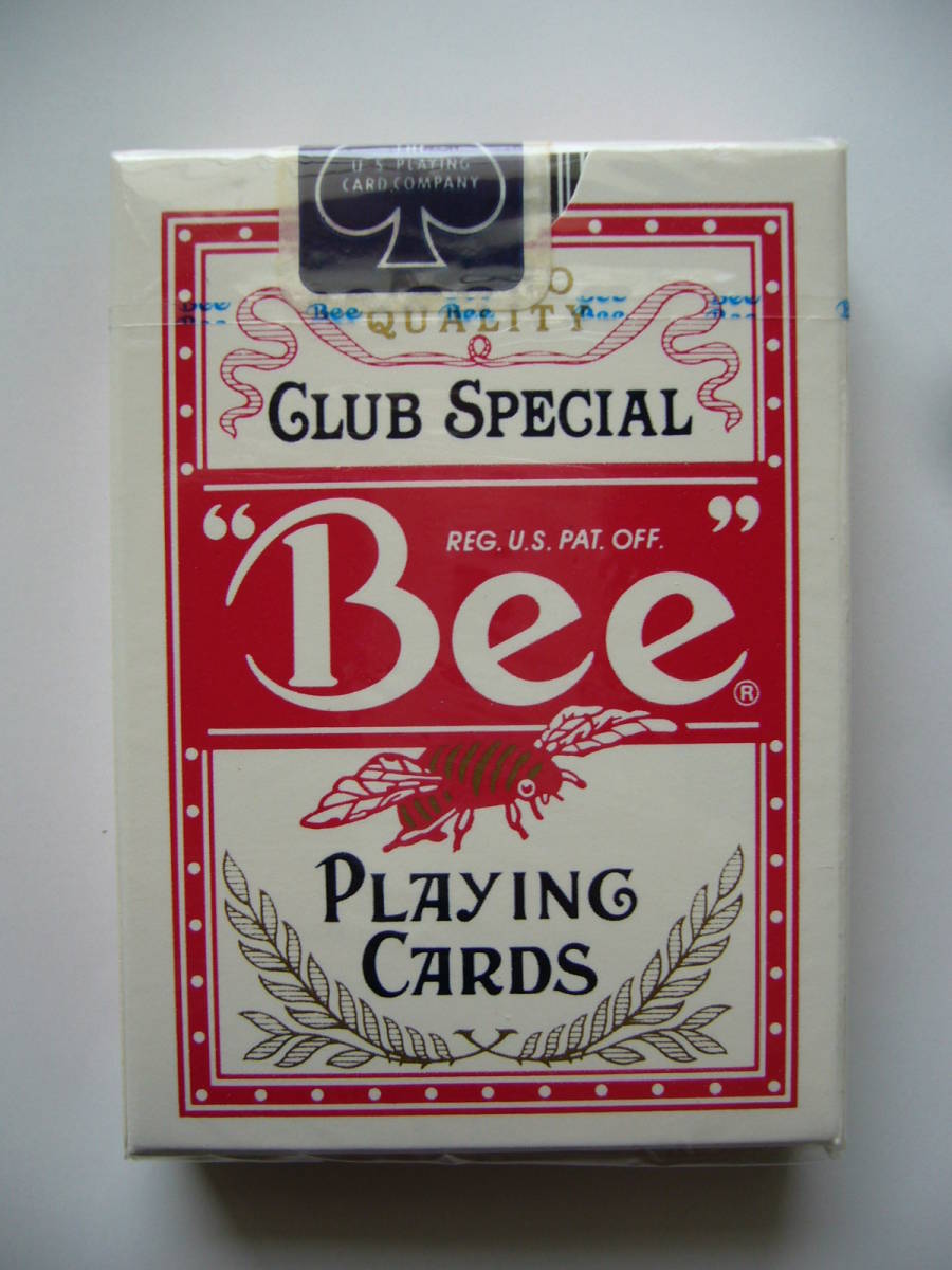 カジノトランプ CLUB SPECIAL 「Bee No.92」（Red/レッド） 未開封品の画像1