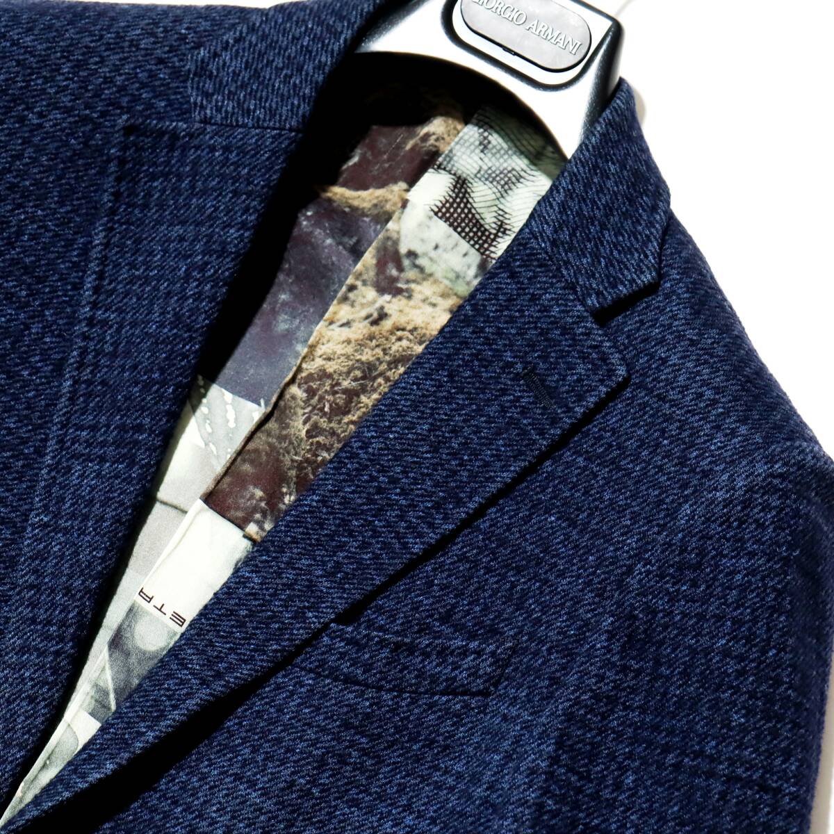  illusion. excellent article!!! top class 28 ten thousand [ETRO/ Etro ]SUPERREGGEAR NEW JERSEY* Ricci . capital .. finest quality jersey - material * through year finest quality navy jacket 44 S