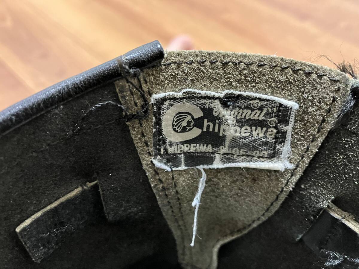 ビンテージ 90s Chippewa チペワ エンジニアブーツ 9EE PT83 27863 黒タグ 90年代 良サイズ_画像3