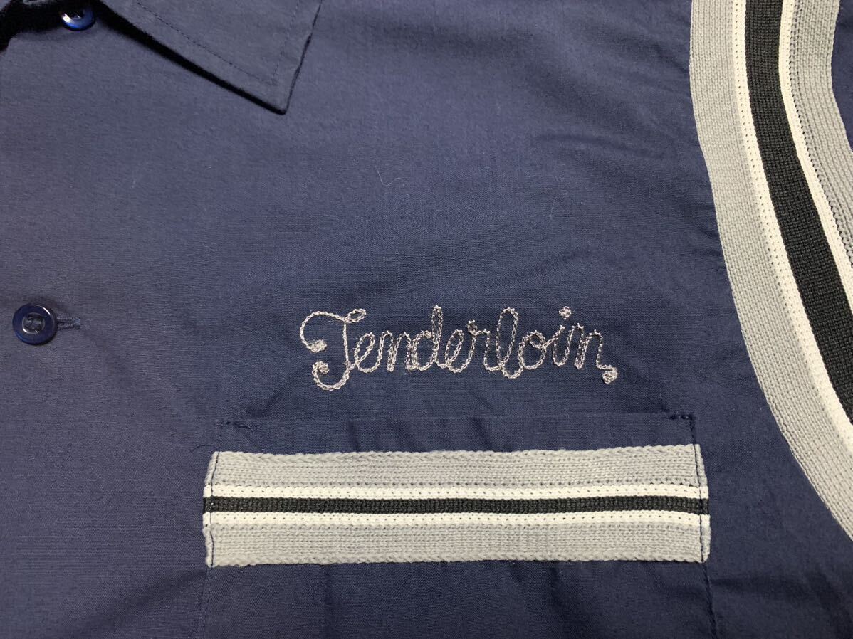 テンダーロイン シャツ XL ボーリングシャツ tenderloin ボーリング ネイビー 紺 ビンテージ xl l_画像3