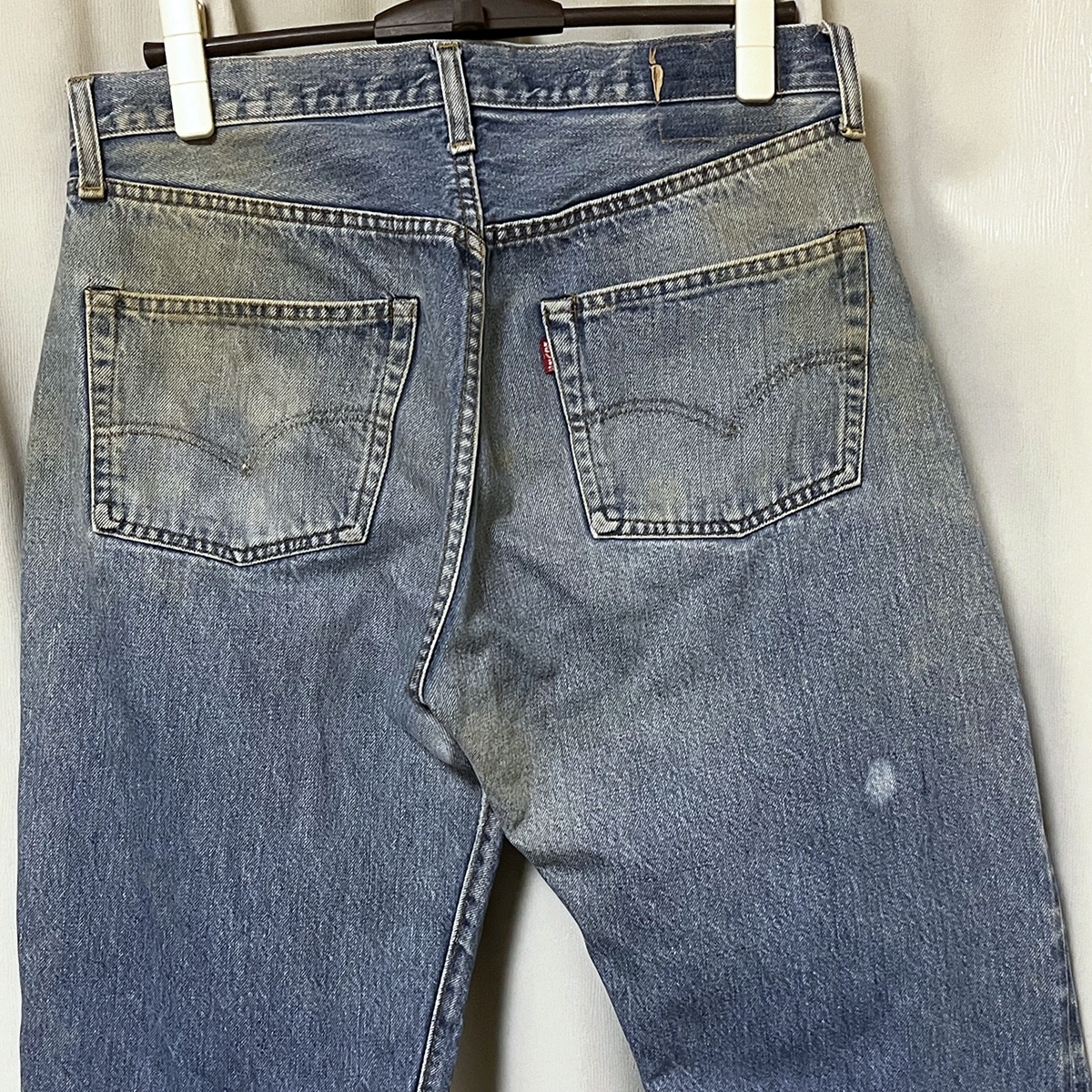 W35 66後期 70s USA製ビンテージ リーバイス Levis 501 デニムパンツ 赤耳 セルビッチ ジーンズ オリジナル 501XX 66前期 実寸W33 79年製_画像4