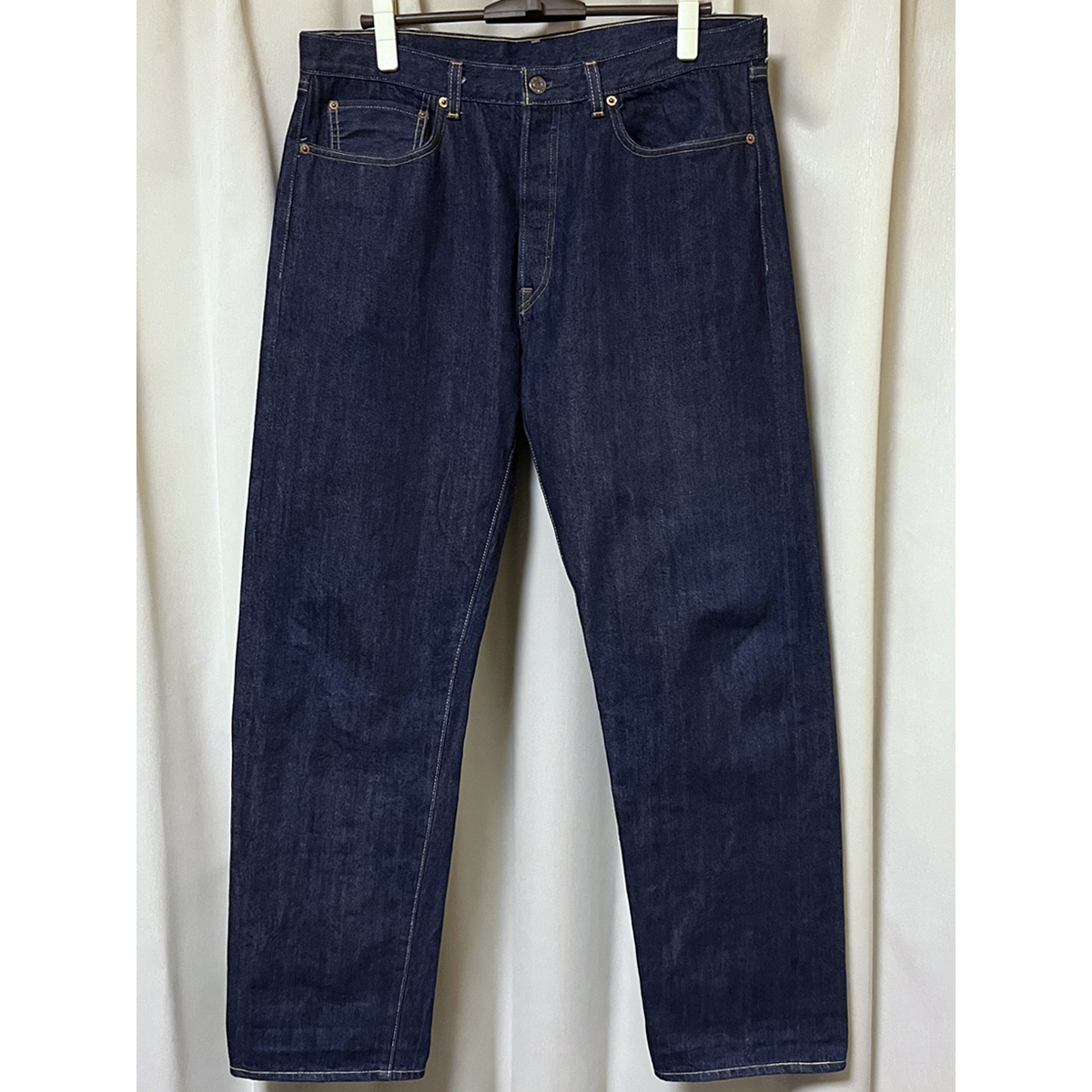 濃紺 W38 日本製LEVIS リーバイスLVC 66501-0135 501XX 501 ダブルネーム ビッグE デニムパンツ ジーンズ ビンテージ復刻 L34 2021年製3015_画像2