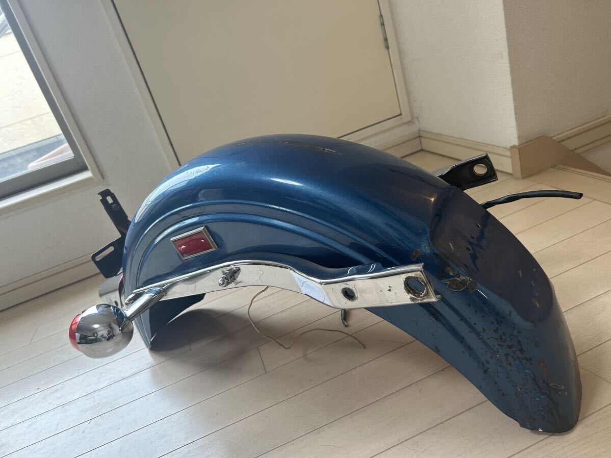 1000 jpy start oli pen quality goods 76 shovel FXE removed Harley original rear fender, tail, turn signal, -stroke rats, number stay complete set 