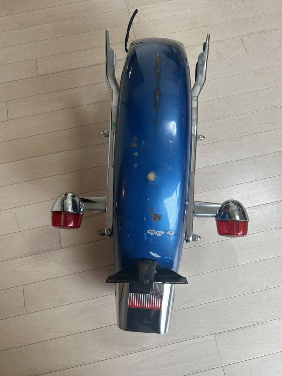 1000 jpy start oli pen quality goods 76 shovel FXE removed Harley original rear fender, tail, turn signal, -stroke rats, number stay complete set 