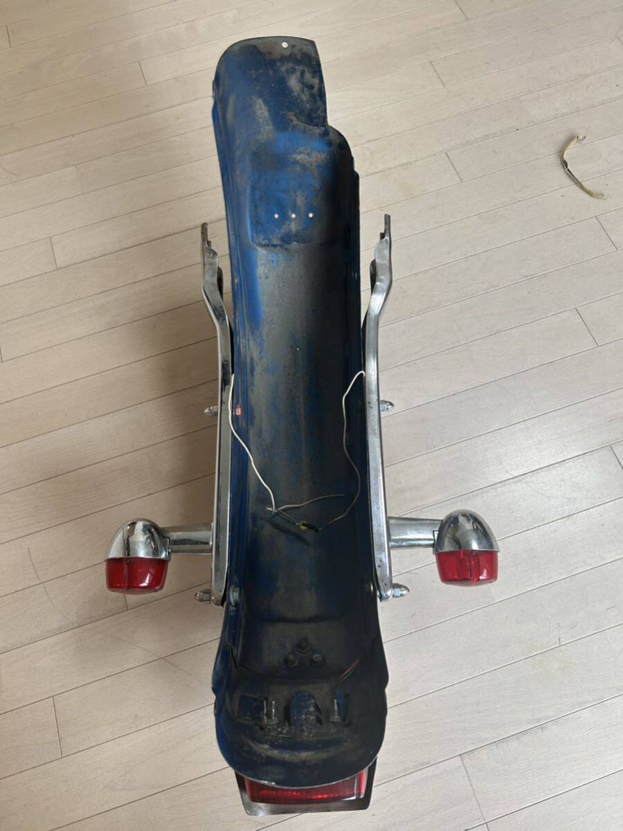 1000 jpy start oli pen quality goods 76 shovel FXE removed Harley original rear fender, tail, turn signal, -stroke rats, number stay complete set 