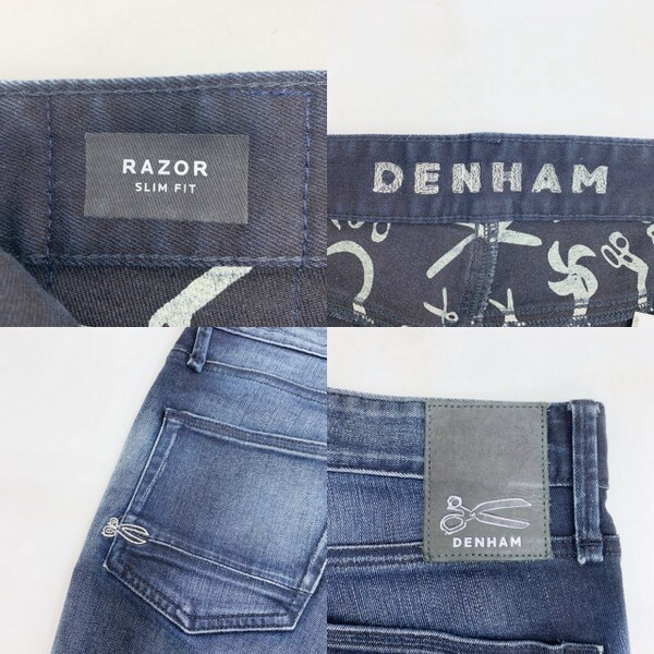 DENHAM RAZOR SLIM FIT スキニー パンツ ジーンズ デニムパンツ ストレッチ 27180-1-11996 メンズ W28 L32 デンハム ズボン DM10869■_画像7