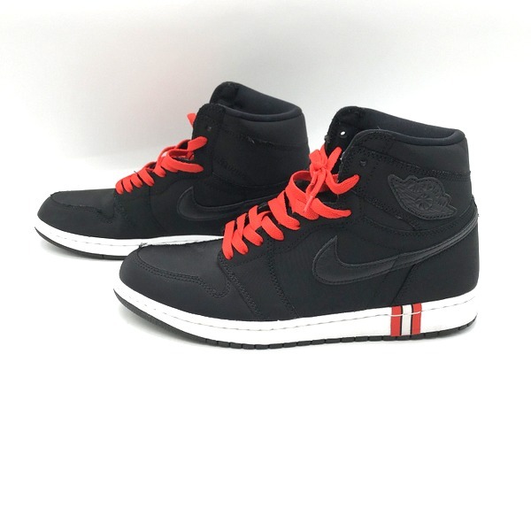 NIKE AIR JORDAN1 HIGH PSG AR3254-001 スニーカー ハイカット シューズ ロゴ カジュアル メンズ 28 ブラック ナイキ 靴 B4176◆_画像2