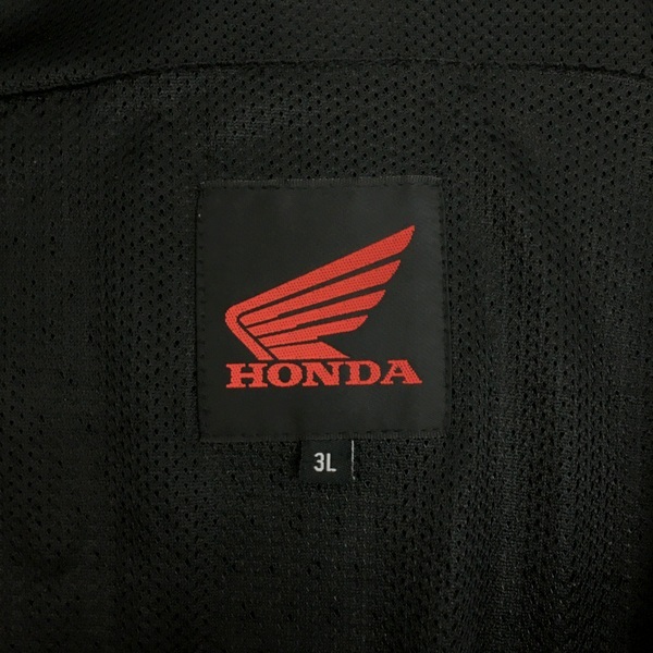 HONDA プロテクトライディングメッシュパーカー OSYEJ-23F バイクウェア ジャケット バイカー メンズ 3Lサイズ ブラック ホンダ N18764●の画像9