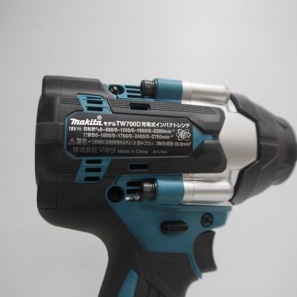 マキタ 充電式インパクトレンチ TW700D 18V バッテリーBL1860B 1個付 makita≡DT4199の画像3