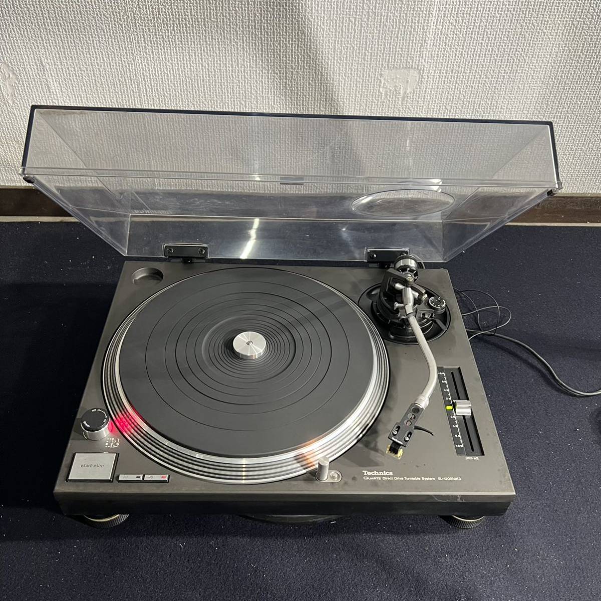 Technics SL-1200MK3 テクニクス DJ レコードプレーヤー ターンテーブル [カートリッジ:SHURE ME95ED 現状品　f147_画像1